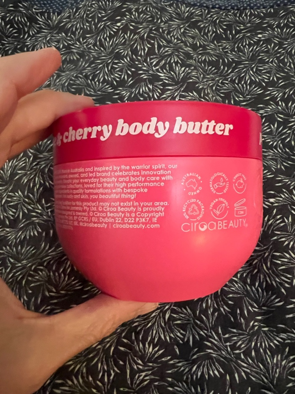 Ciroa Pomegranate & Cherry Body Butter - Bright Pink - Picture 3 of 4